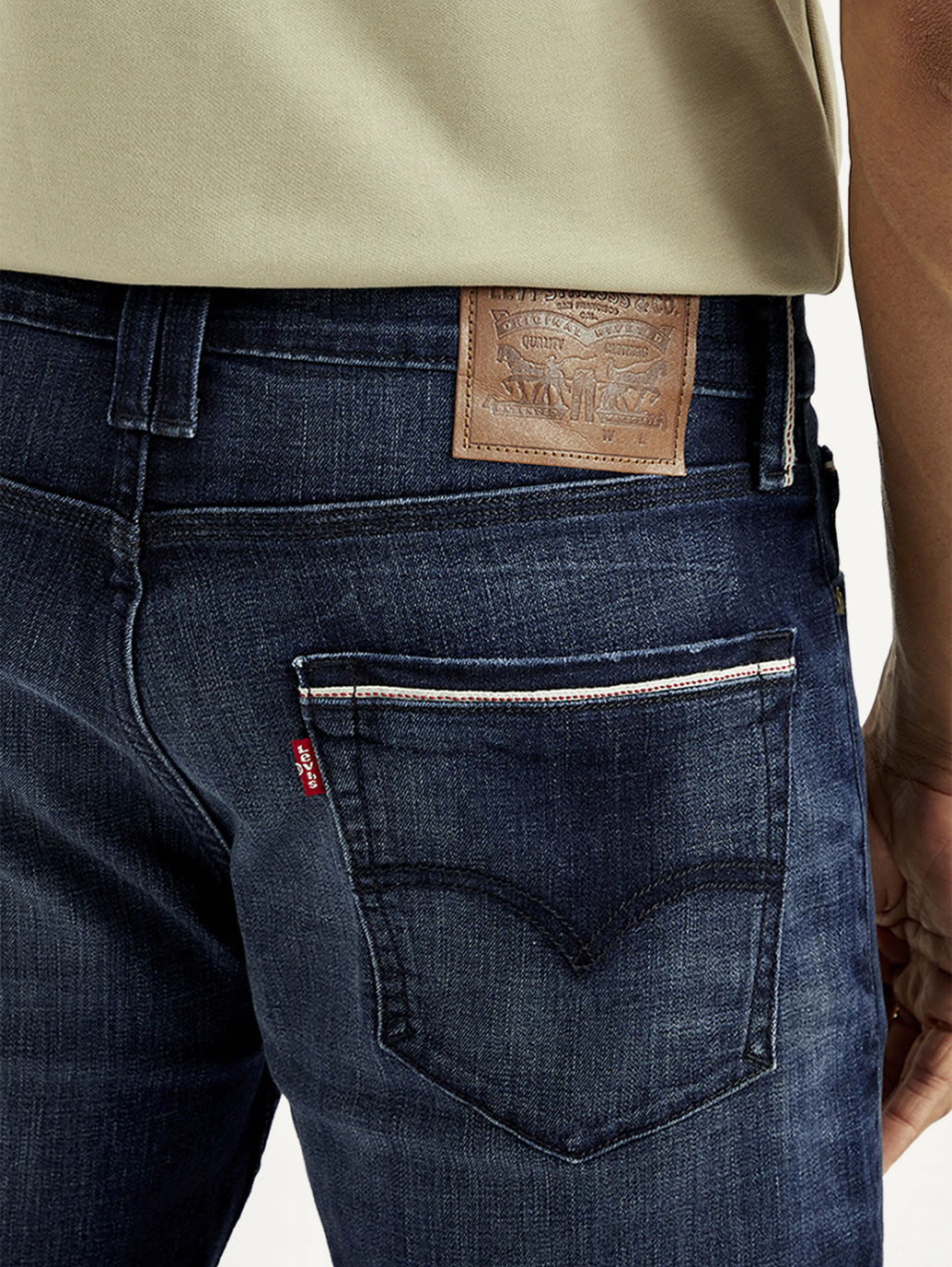 Men's 527 Blue Bootcut Fit Mid Rise Jeans - Detail View