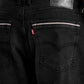 Men's 541 Black Athletic Tapered Fit Mid Rise Jeans - Detail View