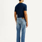 Men's 505 Light Blue Straight Fit Mid Rise Jeans - Back View