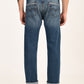 Men's 505 Blue Straight Fit Mid Rise Jeans - back View