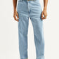 Men's 568 Light Blue Loose Fit Mid Rise Carpenter Jeans - Front View