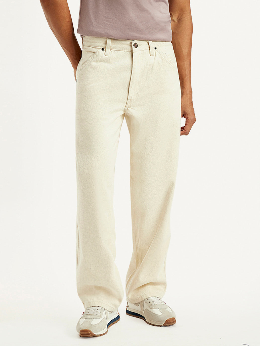 Men's 578 Cream Baggy Fit Mid Rise Carpenter Jeans – Levis India Store