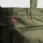 Unisex Olive Solid Tote Bag - Detail View