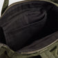 Unisex Olive Solid Tote Bag - Detail View