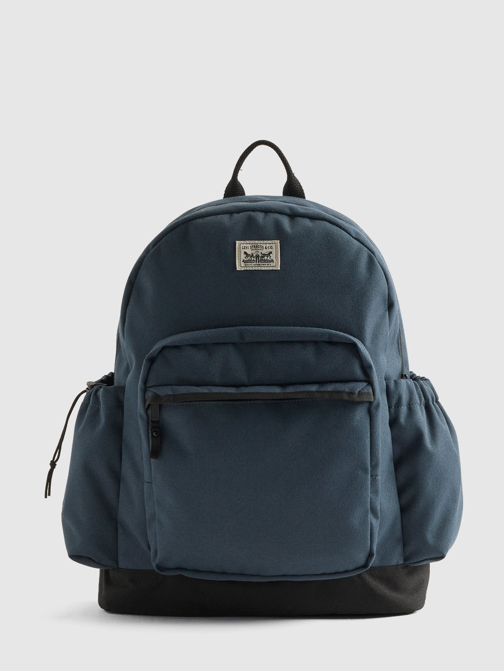 Unisex Navy Solid Backpack - Front View