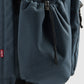 Unisex Navy Solid Backpack - Detail View