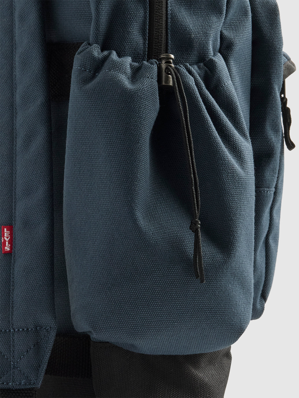 Unisex Navy Solid Backpack - Detail View