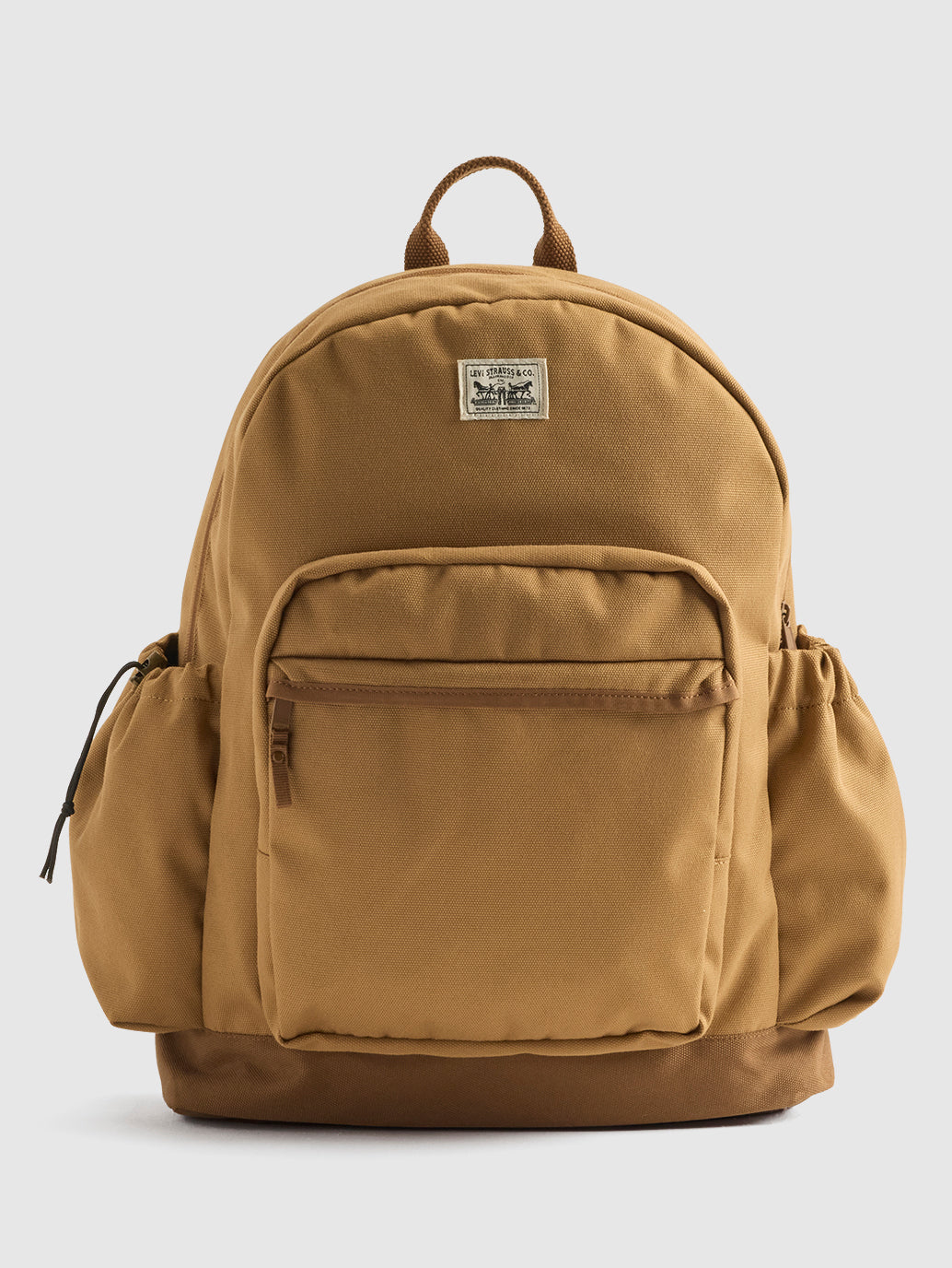 Unisex Brown Solid Backpack