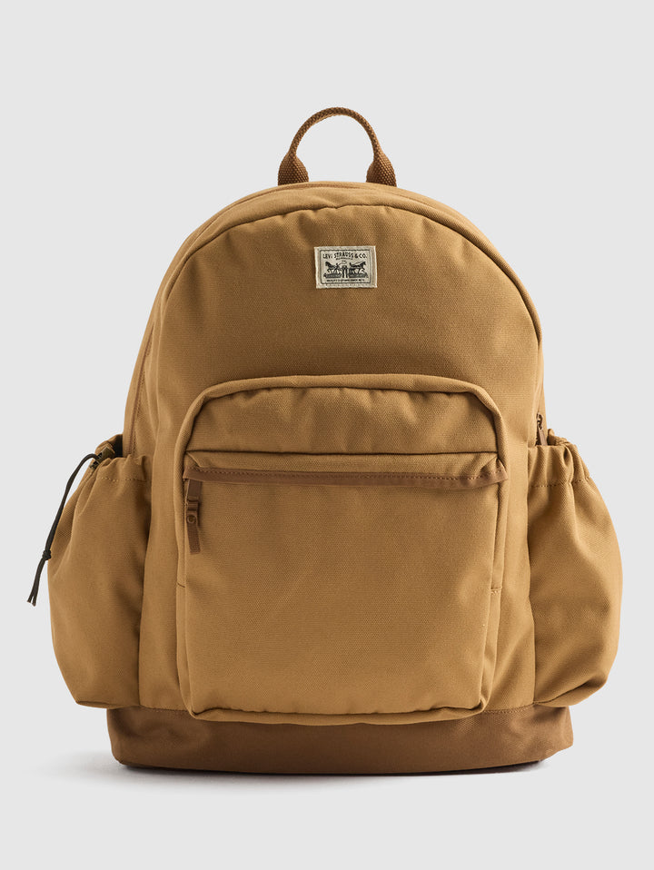 Unisex Brown Solid Backpack