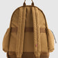 Unisex Brown Solid Backpack - Back View