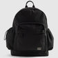 Unisex Black Solid Backpack - Front View