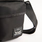 Unisex Black Solid Crossbody Bag - Detail View