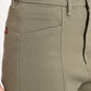 Women's Olive Loose Fit High Rise Trousers - detail View