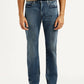 Men's 527 Blue Slim Bootcut Fit Mid Rise Jeans - Front View