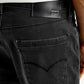 Men's Redloop 541 Black Athletic Tapered Fit Mid Rise Jeans - Detail View