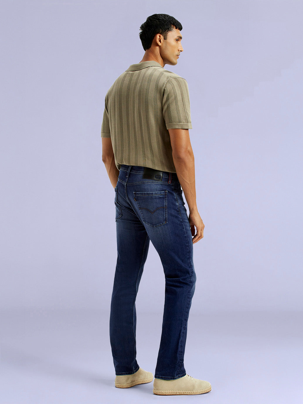 Men's Redloop 513 Light Indigo Slim Straight Fit Mid Rise Jeans - ca840a64-ed80-49db-92aa-4ad8b6ce8259 View