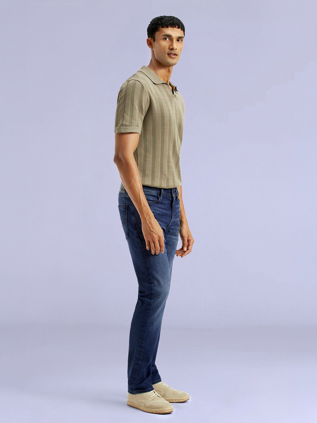 Men's Redloop 513 Light Indigo Slim Straight Fit Mid Rise Jeans - ef6b1e4e-30e1-4e3a-a3a6-5d8052b6c4ea View