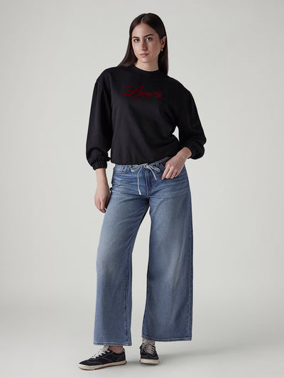 levi's Women's Light Indigo Baggy Fit High Rise Cinched Jeans-picture-15