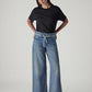 Women's Light Indigo Baggy Fit High Rise Cinched Jeans - a24098e2-721f-480a-bef2-6f6aac1df966 View