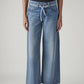 Women's Light Indigo Baggy Fit High Rise Cinched Jeans - d8deaa9b-137c-40f3-8d41-8dd5b57a26aa View