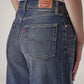 Women's Dark Indigo Baggy Fit High Rise Cinched Jeans - 20 View