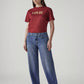 Women's Blue Baggy Fit High Rise Cinched Jeans - 20 View