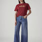 Women's Blue Baggy Fit High Rise Cinched Jeans - 20 View