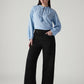 Women's Black Baggy Fit High Rise Cinched Jeans - 20 View