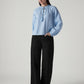Women's Black Baggy Fit High Rise Cinched Jeans - 20 View