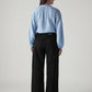 Women's Black Baggy Fit High Rise Cinched Jeans - 20 View