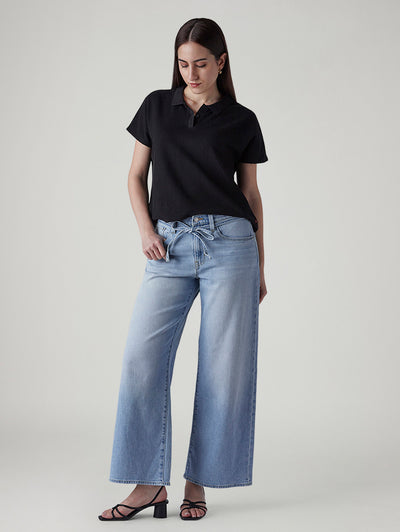 levi's Women's Light Indigo Baggy Fit High Rise Cinched Jeans-picture-23