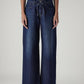 Women's Dark Indigo Baggy Fit High Rise Cinched Jeans - eabd0dbc-e333-459e-8e5e-aafbba1127c4 View