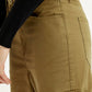 Women's Tan Ribcage Straight Fit High Rise Cargo Trousers - Detail View