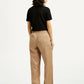 Women's Mid Rise Straight Fit Khaki Trousers - Back View