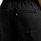 Women's Black Straight Fit Mid Rise Trousers - Detail View