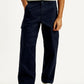 Men's 511 Blue Slim Fit Mid Rise Cargo Trousers - Front View
