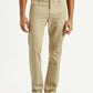 Men's 511 Beige Slim Fit Mid Rise Chinos - Front View