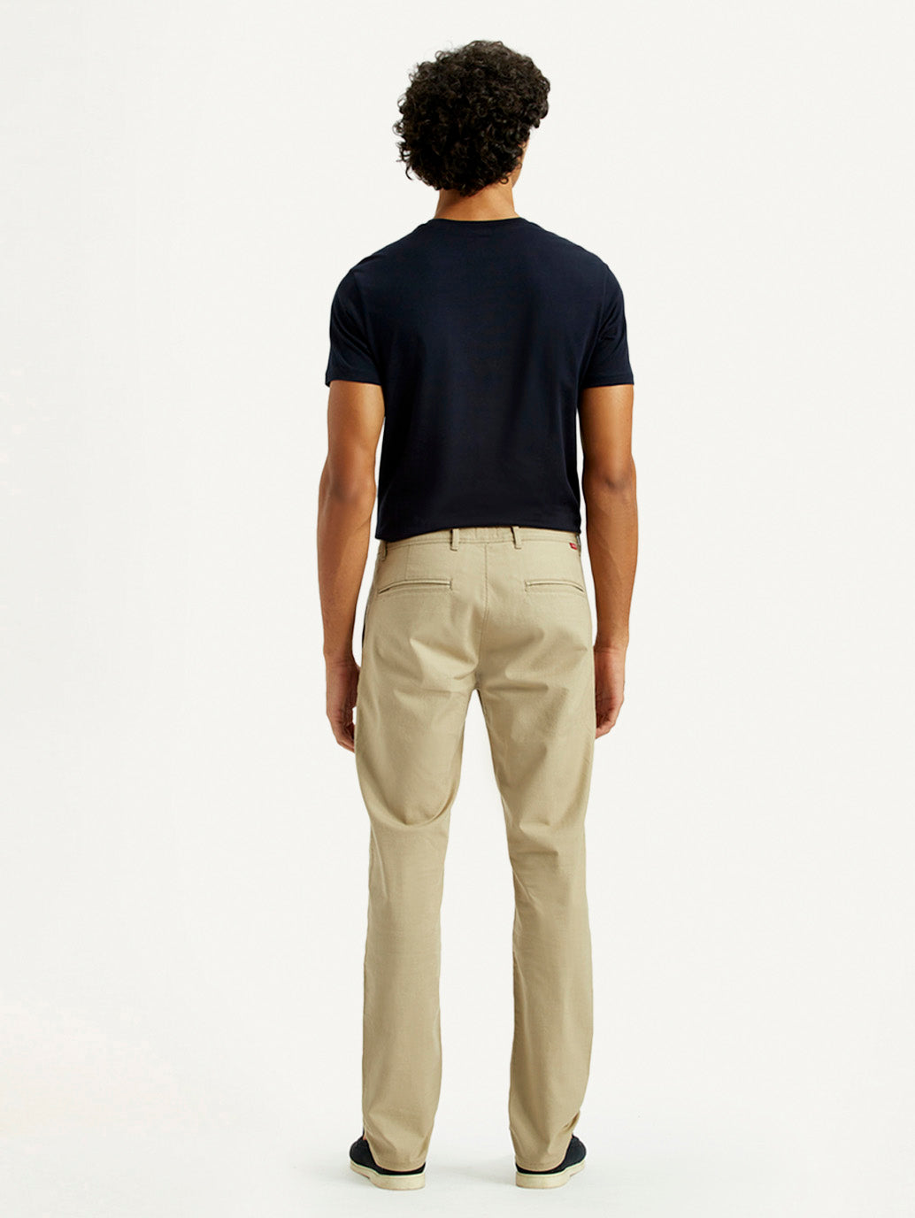 Men's 511 Beige Slim Fit Mid Rise Chinos - Back View