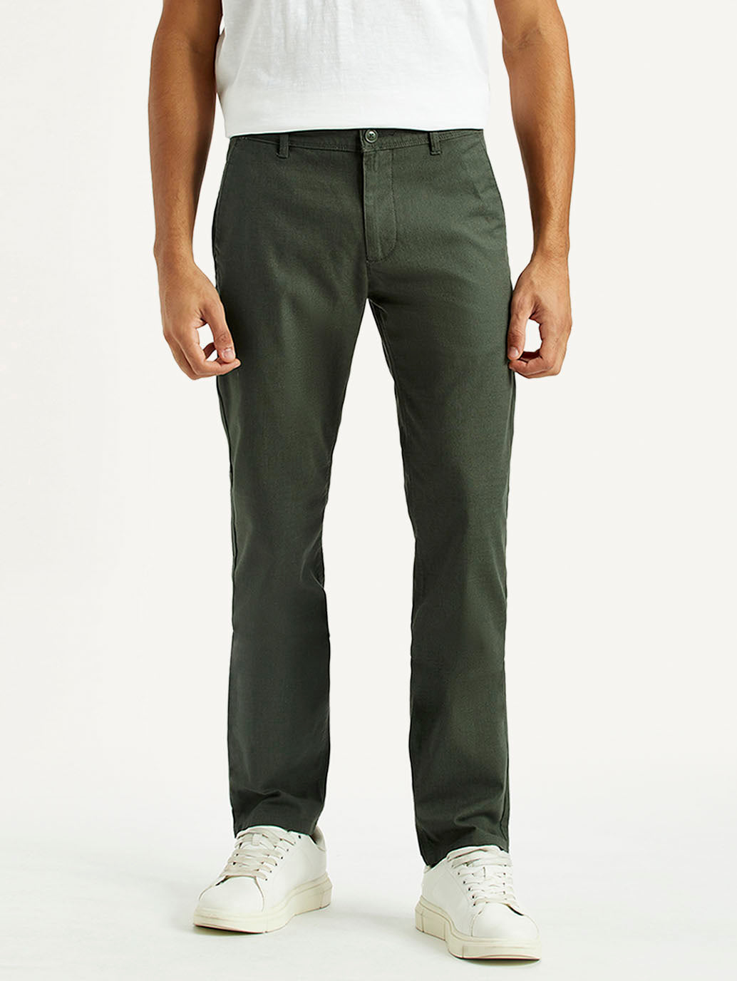 Men's 511 Green Slim Fit Mid Rise Chinos - Main Image