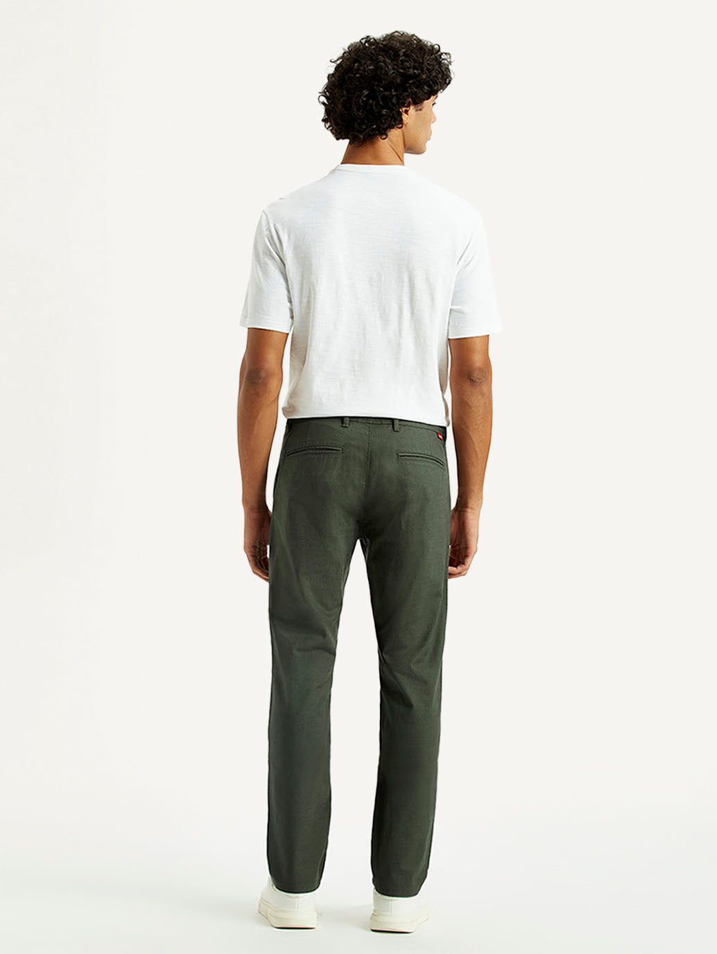 Men's 511 Green Slim Fit Mid Rise Chinos - Back View