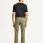 Men's Olive Slim Fit Mid Rise Chinos - Back View