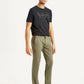 Men's Olive Slim Fit Mid Rise Chinos - Side View