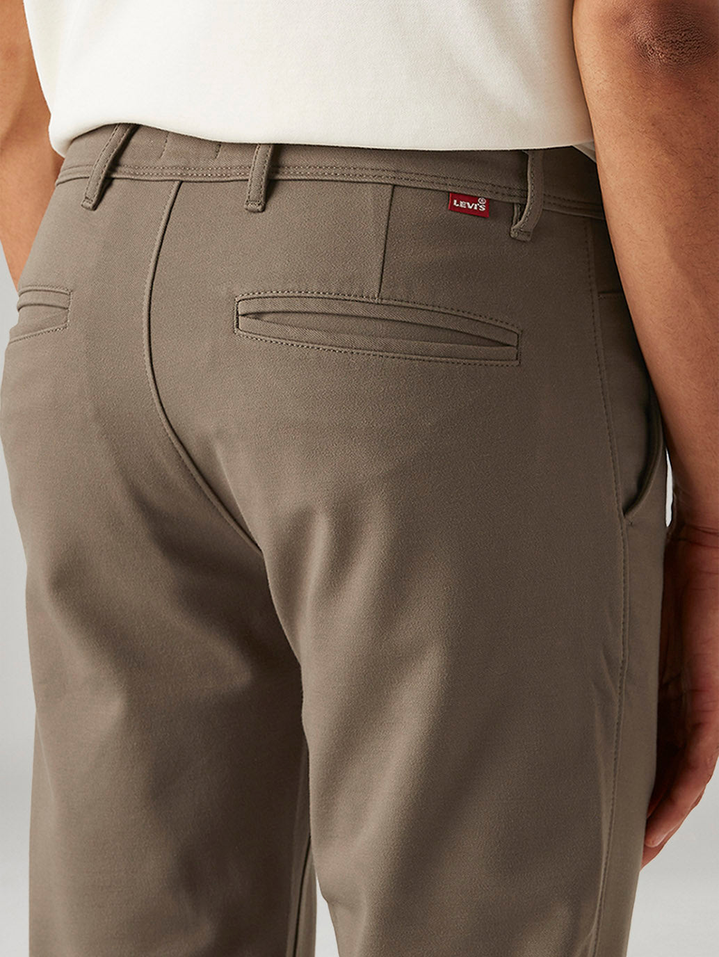 Men's 511 Taupe Slim Fit Mid Rise Tech Pant - Detail View