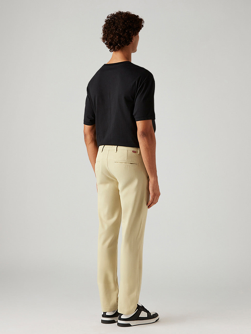 Men's 511 Beige Slim Fit Mid Rise Tech Pant - Back View