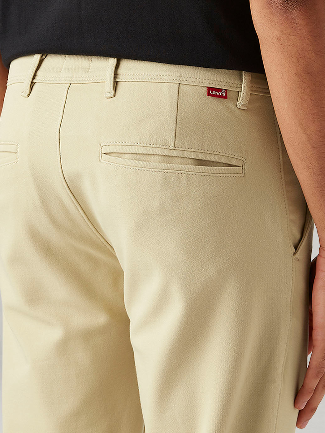 Men's 511 Beige Slim Fit Mid Rise Tech Pant - Detail View