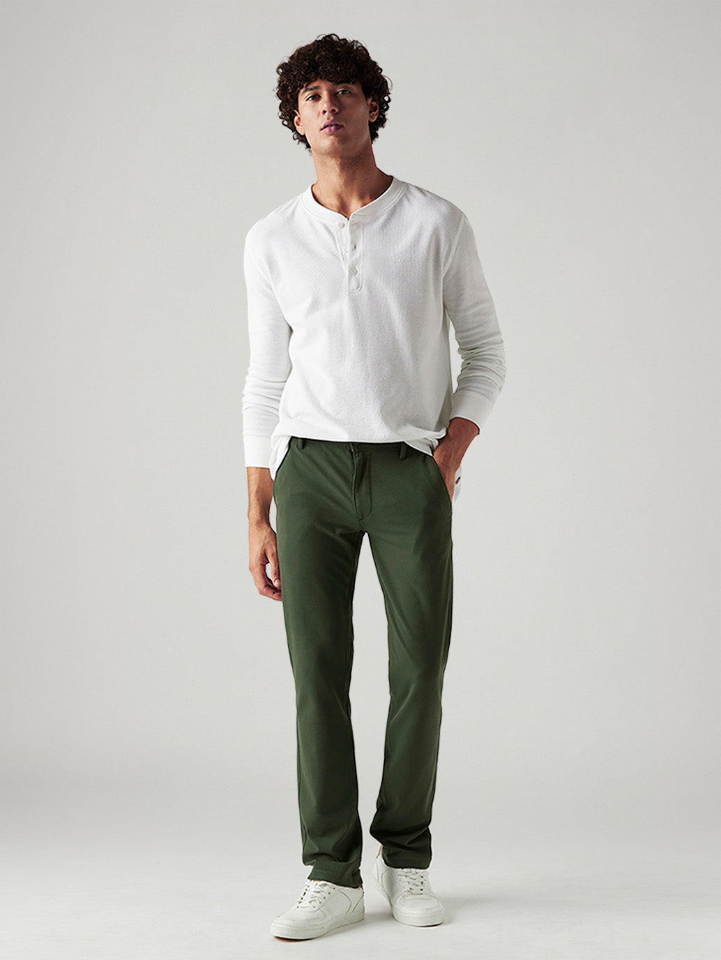 Men's 511 Dark Green Slim Fit Mid Rise Tech Pant