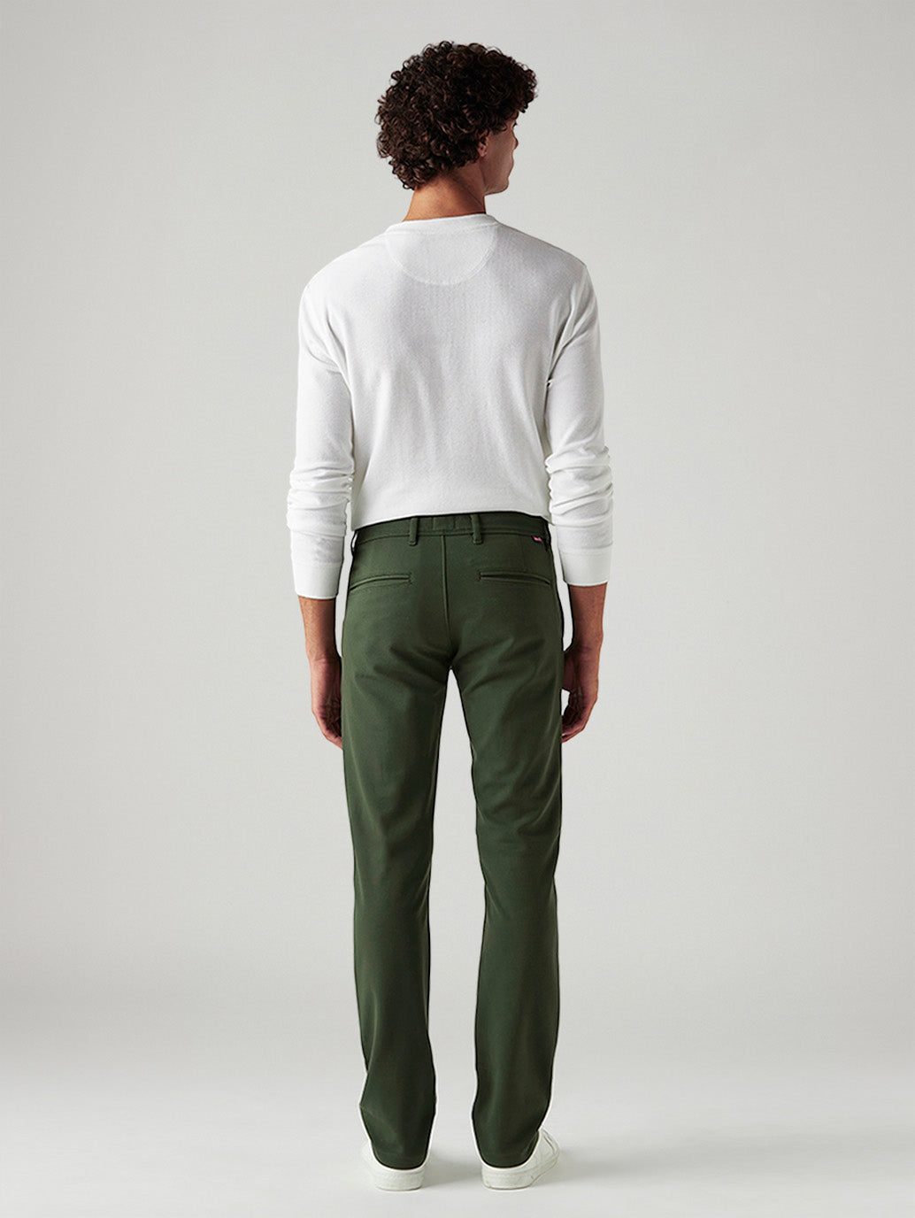 Men's 511 Dark Green Slim Fit Mid Rise Tech Pant - Back View
