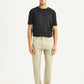 Men's Beige Slim Fit Mid Rise Cargo Trousers - Front View