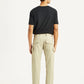 Men's Beige Slim Fit Mid Rise Cargo Trousers - Back View