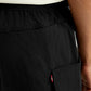 Men's Black Authentic Straight Fit Cargo Trousers - Detail View